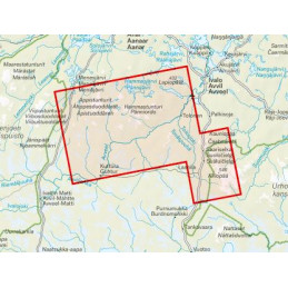 Calazo map of Saariselkä Hammastunturi 1:/1: hiking areas